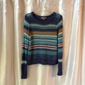 bright striped sweater